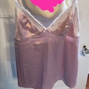 Y2k pink slip tank top